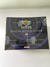 1997/98 Upper Deck NASCAR Diamond Vision Motion Cards Hobby Box (SEALED)