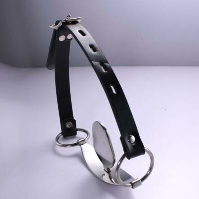 Stainless Steel Binding Tongue Depressor Scold's Bridle Mouth Flail Gags