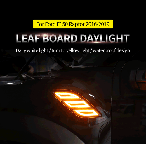 Pair Car Fender Vent Light DRL LED Side Lamp Fit for Ford Raptor F150 2017-2020 - Picture 12 of 13