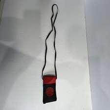 Chinese Embroidered Black With Red Symbol Bag