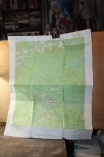 Vintage 1964 Map US Geological Survey Mount Le Conte TORN