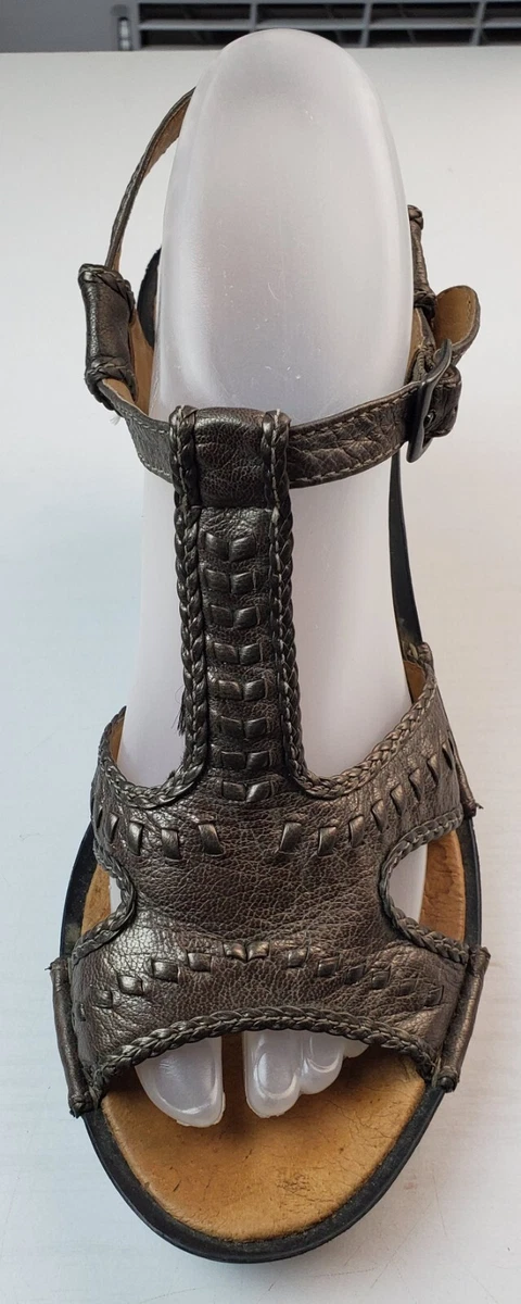 Clarks Bendables Women s Size US 8.5 Silver Black Wedge Heel