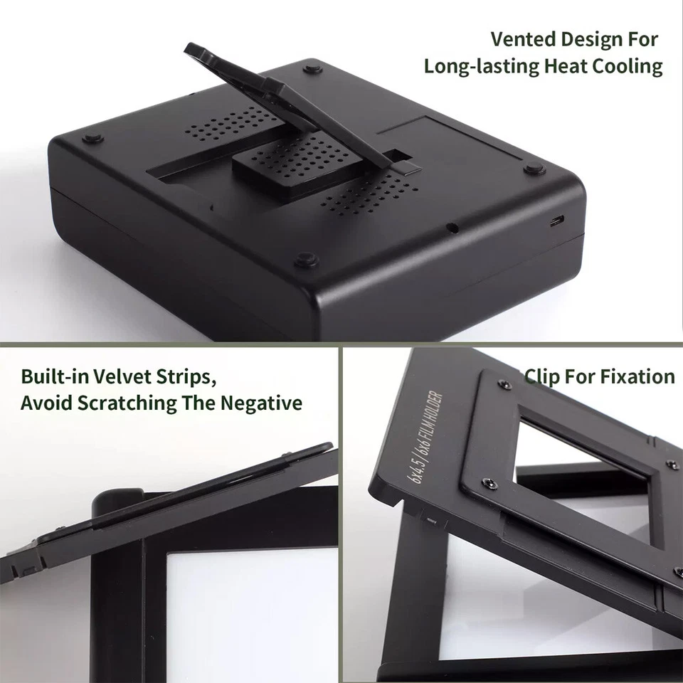 Film Scanner Digital Light Box/Holder For 135 120 4X5 Slide Film Negative Viewer - Image 3 of 4