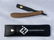 Barber Black & GOLD Handle Straight Razor Cut Throat Folding Knife SHAVETTE 