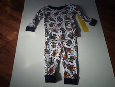 Boys Infant Size 12 M Two Piece Sleepwear With Rockets And Spacemen