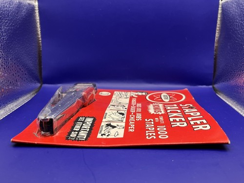 NOS Vintage 1964 Fedtro Mini Stapler Mid Century Office Supplies Industrial Cool - Picture 3 of 6