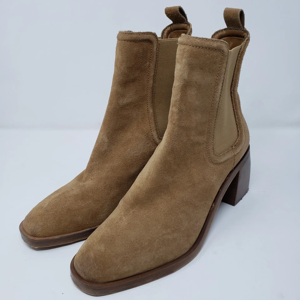 Botines Dolce Vita para mujer talla 8 Jones gamuza camel Foto 2 de 4