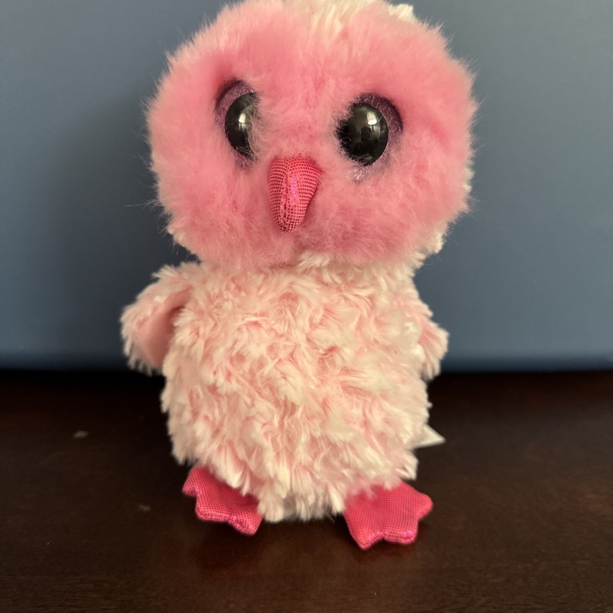 TY PLUSH Twiggy Owl PINK Soft Toy Bird Stuffed Animal Plush