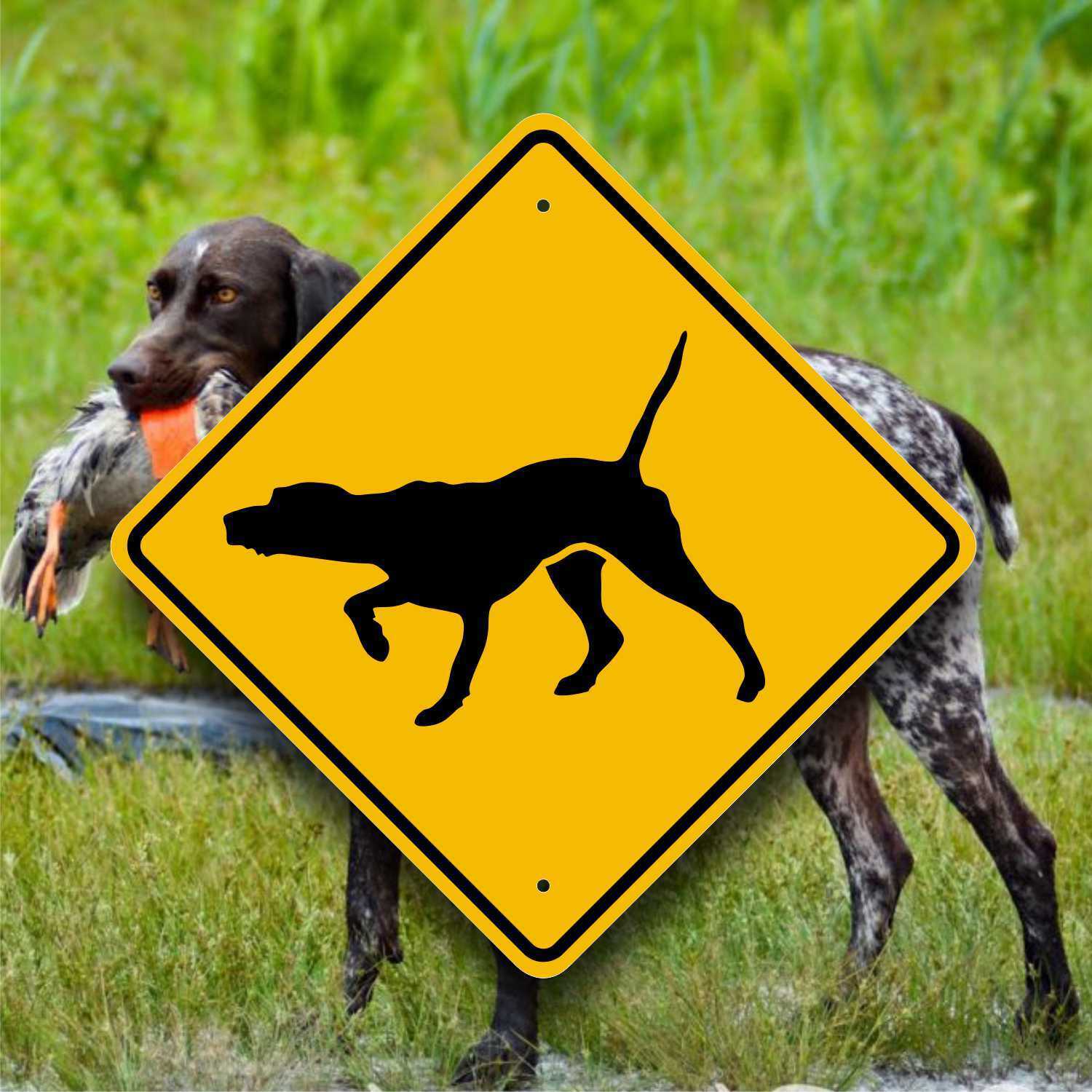 Pointer Dog - Aluminum Sign Placard - Hunting Animal Training Ma