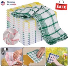 8  Kitchen Dish Cloths Cotton Super Cleaning Absorbency Towel Washing Rags USA