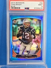 TOM BRADY 2014 BOWMAN FOOTBALL BLUE NEW ENGLAND PATRIOTS #56 POP4