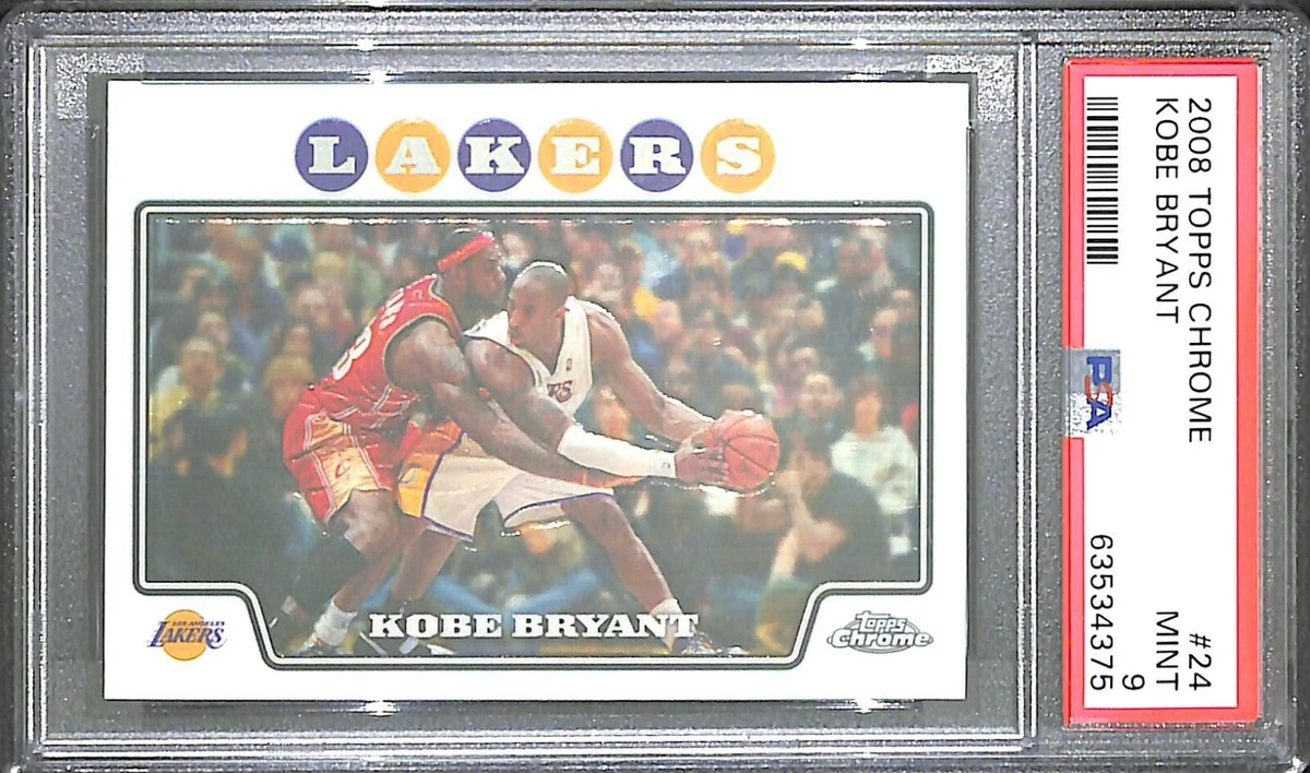 2008-09 Topps Chrome #24 Kobe Bryant PSA 9 | eBay