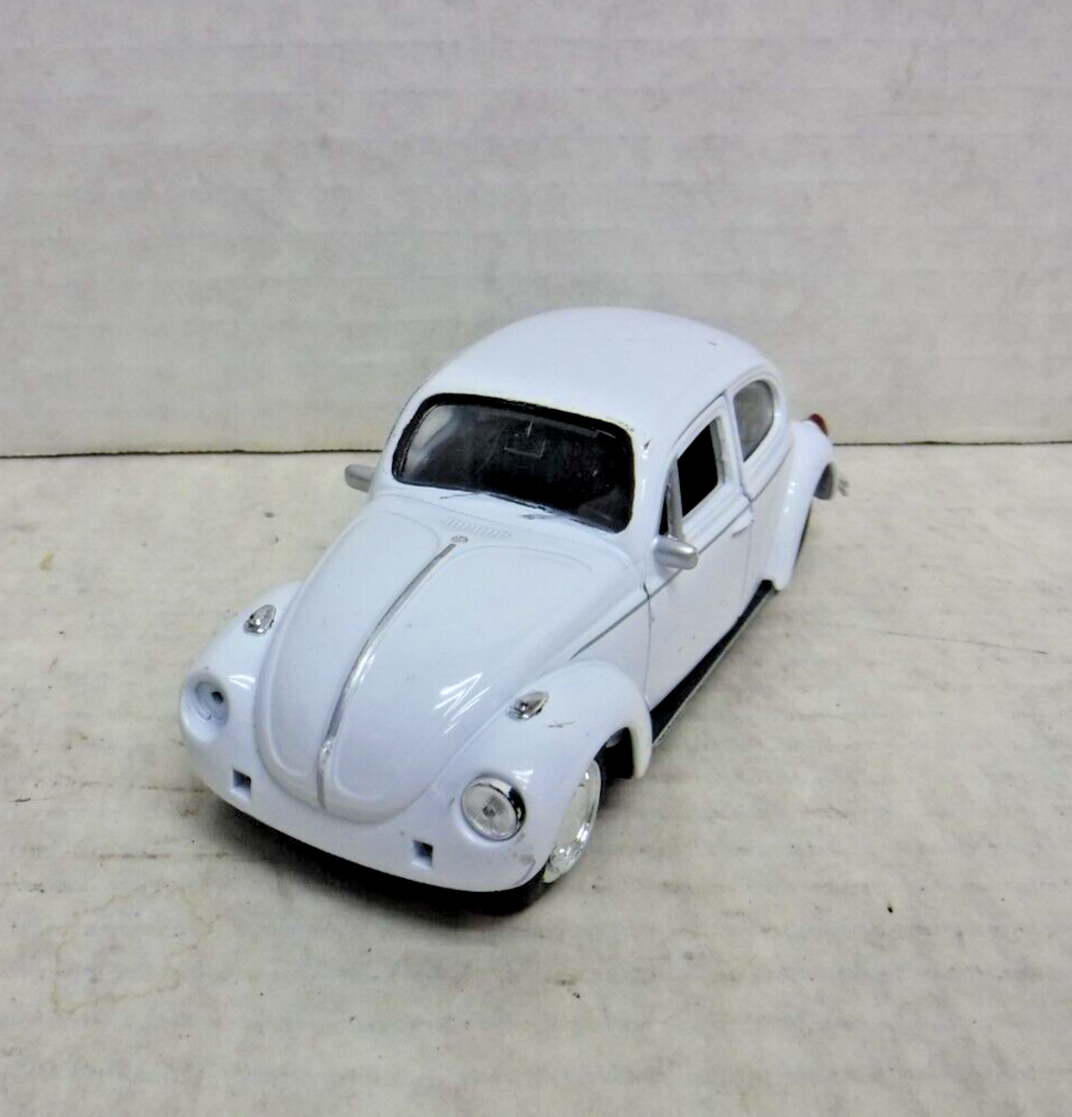 White Volkswagen Beetle Welly No. 2343 Diecast Car 080224AST2 | eBay