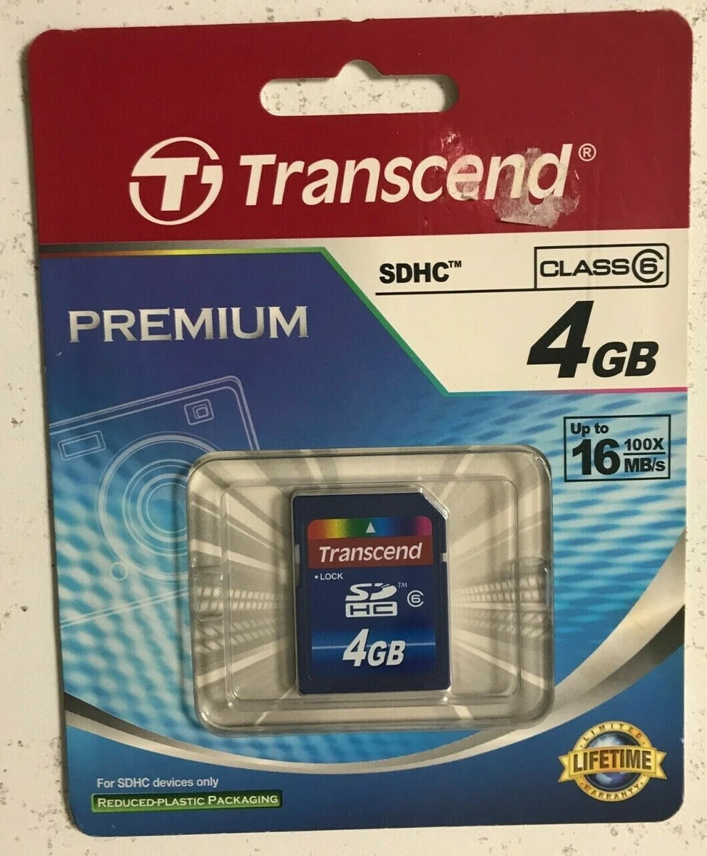 Carte Micro SDHC Transcend 8 Go Class 4 – Neuve Sous Blister, TS8GUSDC4