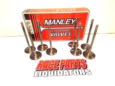 Manley 2.15 x 5/16 x 5.750 Titanium Intake Valves SBC ford race 080417-68-25