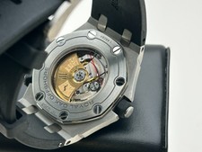 Audemars Piguet Royal Oak Men's Black Watch - 15710ST.OO.A002CA.01. Full set. 3