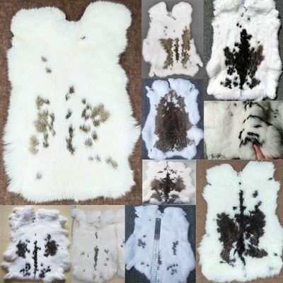 Assorted Craft Rabbit Fur Pelts Skin Hide Craft 12'' by 14'' with Sewing Qualit...