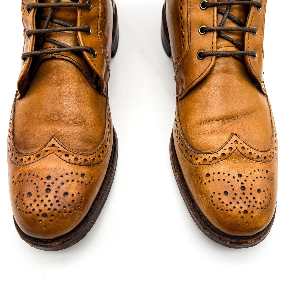 Allen Edmonds ~ Dalton Wingtip Boots Walnut Brown, Size 9.5 