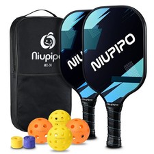 Niupipo Carbon Fiber Pickleball Paddle Set of 2 USAPA Approved Tournament - MX36