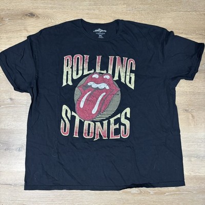 The Rolling Stones Men's T-Shirt Tongue Print Genuine Merch Tee 3XL