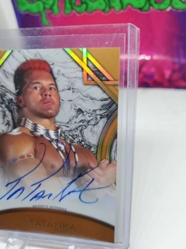 2018 Topps WWE Legends Tatanka Auto #40/99 WWE Autograph Hard Signed Tatonka - Image 4 of 4