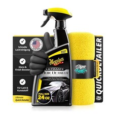 Meguiar's Ultimate Quik Detailer 709ml Tuch Handschuhe | 3-teilige Schnellpflege