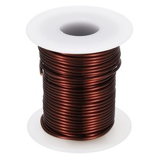 17 AWG 8 oz Magnet Wire, Enameled Copper Winding Wire with Shaft, Brown