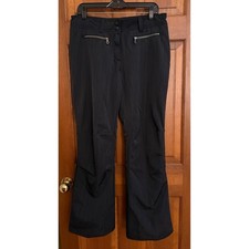 Obermeyer Lennox Waterproof Ski Snow Pant Womens Size 8 Black Adjustable Waist
