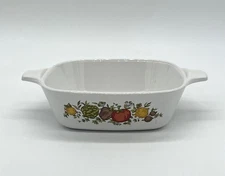 1970s Vintage Corning Ware "Spice of Life" P-41-B Square Casserole "Petite Pan"