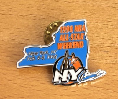 1998 NBA All Star Game Weekend Pin New York Jordan Kobe Bryant State Basketball