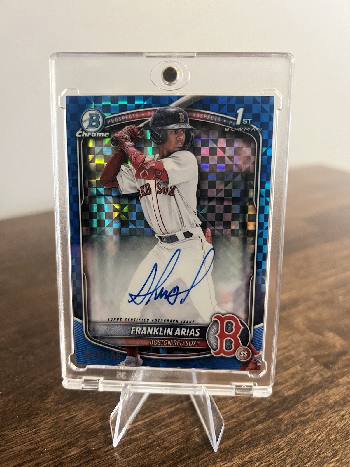 2025 Bowman Chrome - Franklin Arias - 1st Bowman Blue X-Fractor Auto /150
