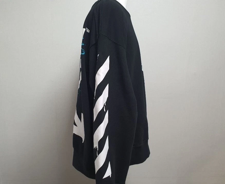 OFF WHITE Felpa freccia gocciolante bianco sporco XL A01234 72253947