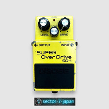 Boss SD-1 Super OverDrive MIJ 1982 JRC4558D Black Label Japan Gitarrenpedal