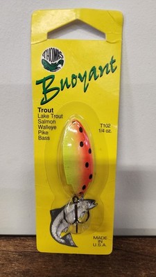 Vintage Thomas Buoyant Minnow Spoon T102SRC Sunrise/Copper 1/4 oz USA
