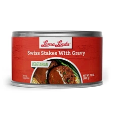 Loma Linda - Swiss Stake with Gravy  (13 oz.) - Plant Based - Vegetarian