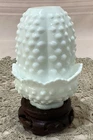 🏺VTG Fenton Fairy Light Lamp Hobnail Milk Glass 4.75” Tall