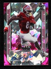 2021 Leaf Metal Draft Pink Crystals 11/15 Stevie Scott III #BA-SS3 Auto 0g4