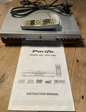 Pacific DVD-1002 DVD  Player With Original Remote & Manuel (Tested Working) PAT