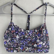 Lululemon Flow Y Nulu Sports Bra Racerback Flower Burst Light Support Yoga Wmn 4