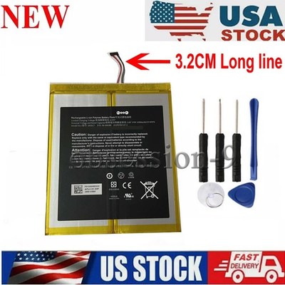 2955C7 A2110 Long Cable Tablet Battery 58-000280 for Amazon Fire HD 10.1 9th Gen