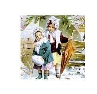 20 Servietten Broste Copenhagen Weihnachten Nostalgic Old Day Kinder 33X33Cm