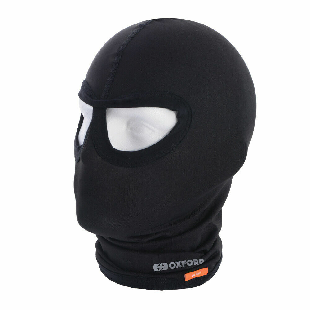 Oxford Motorcycle Motorbike Sensitive Skin Balaclava Eyes Lycra Black