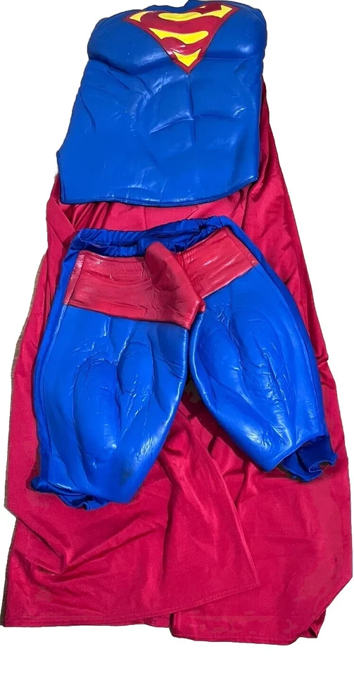 Vintage Rubies Company Superman Muscle Suit Costume W/ Cape Sz /L/Xl Adult - Image 2 of 4