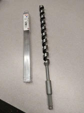 Tru Cut SA1.06218 18" x 1-1/16" Heavy Duty Nail Driller Ship Auger Bit Hex Shank