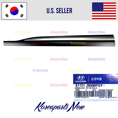 FRONT Door Molding Left DRIVER 87721J9500 Hyundai Kona 1.6L Turbo