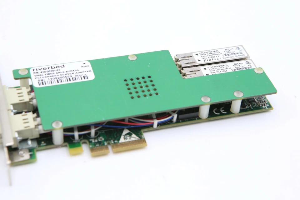 Riverbed NIC-01G-2SX Dual Fiber SX GIG-E PCIe Server Adapter  410-00101-01 A11d - Image 4 of 4