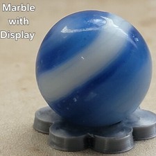 Glass Marble .6" with Display lot 4459 Has Chips