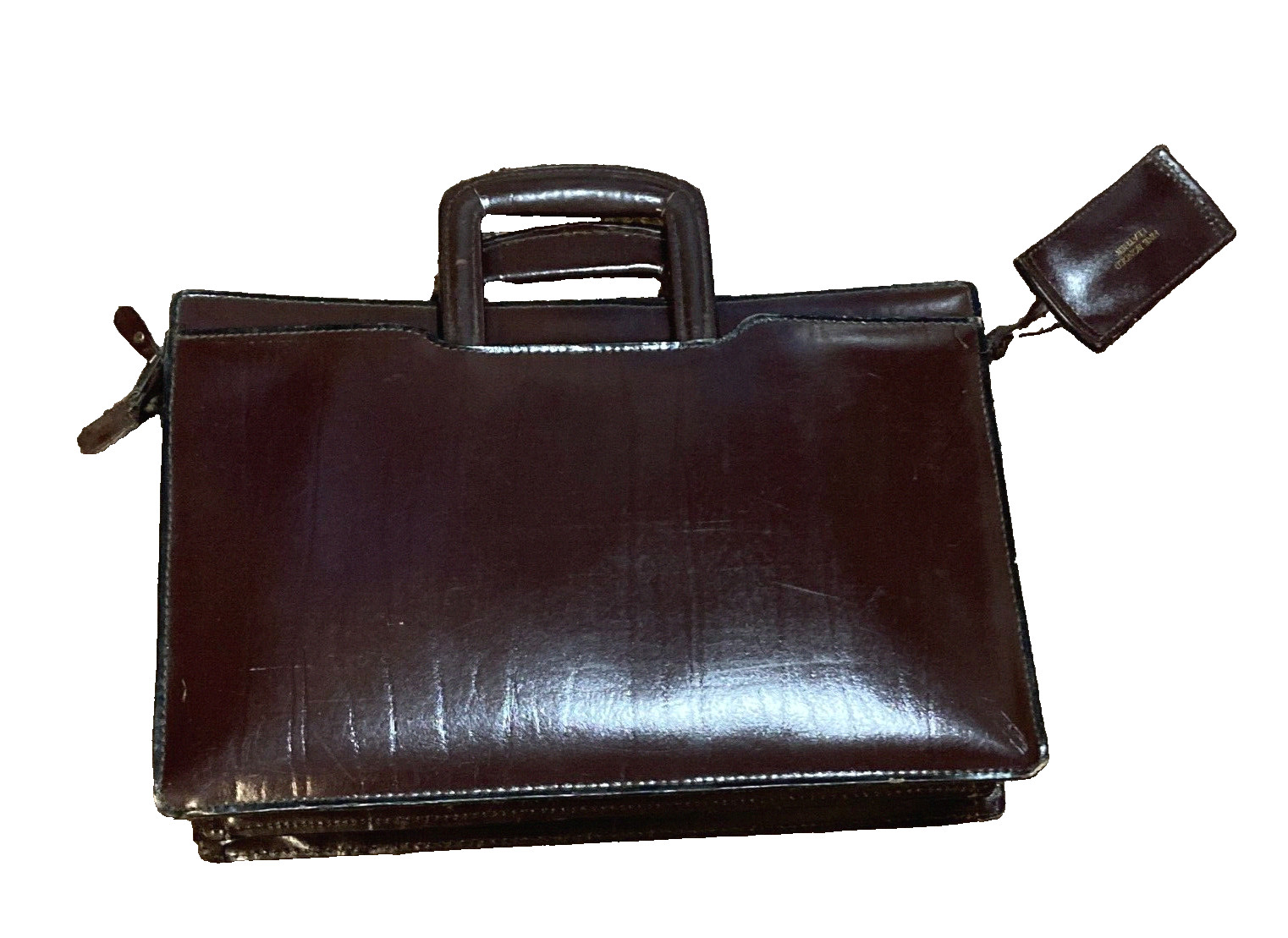 Vintage Leather Briefcase Brown "Avenues In Leather" Documen