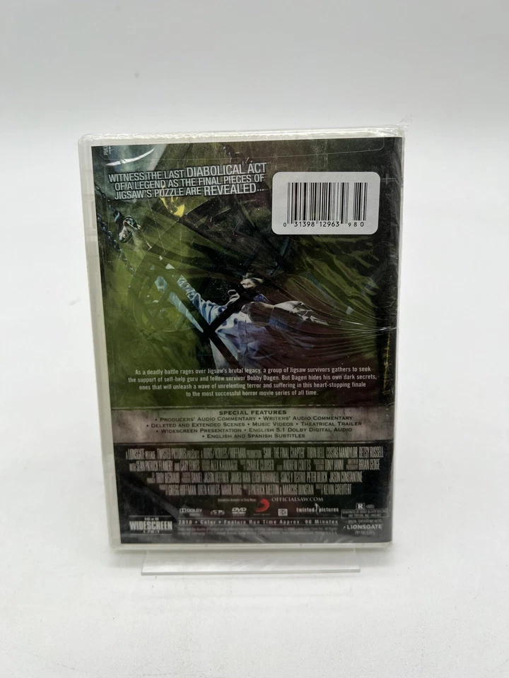 Cult Horror Movie DVD Saw The Final Chapter   …..Free Shipping Foto 2 de 3