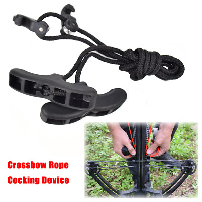 Crossbow Cocking Rope Crossbow Rope Cocking Device Cocker Ropes String Aid Archery Hunting ...